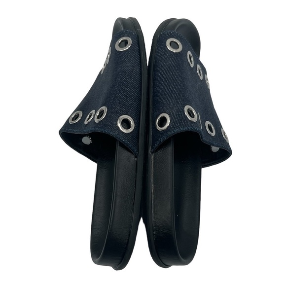 Blue Grommet Slide Sandals Size 6 Women’s - Picture 6 of 8